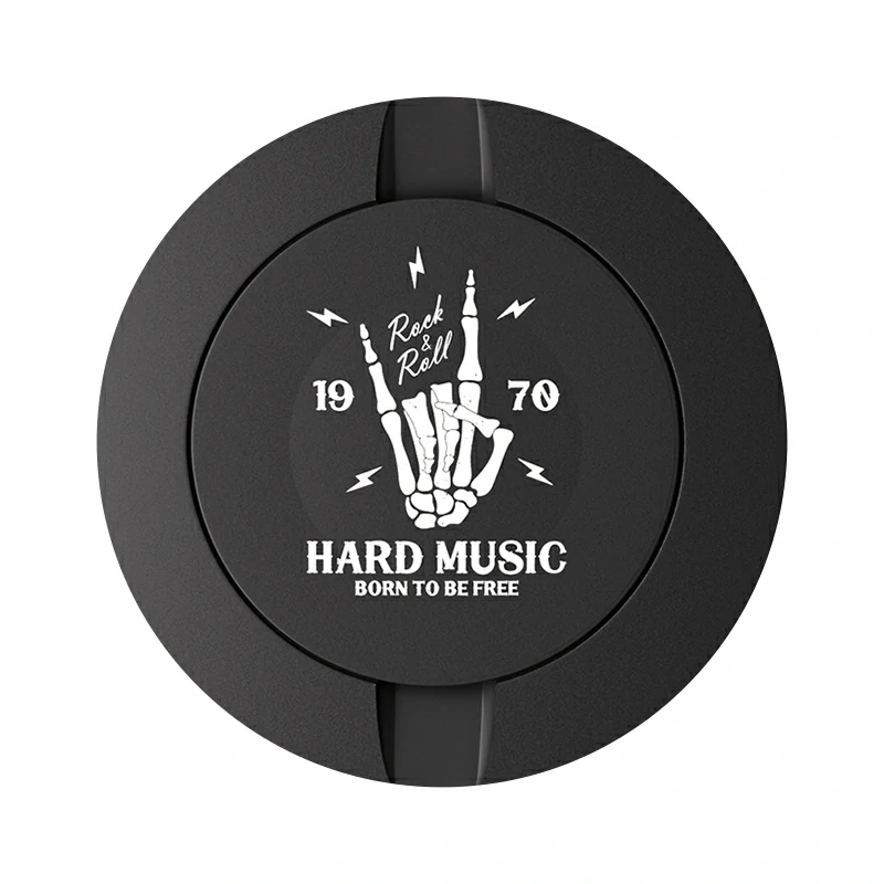 Hand Music Design Black Metal Two-Tie Container Cans
