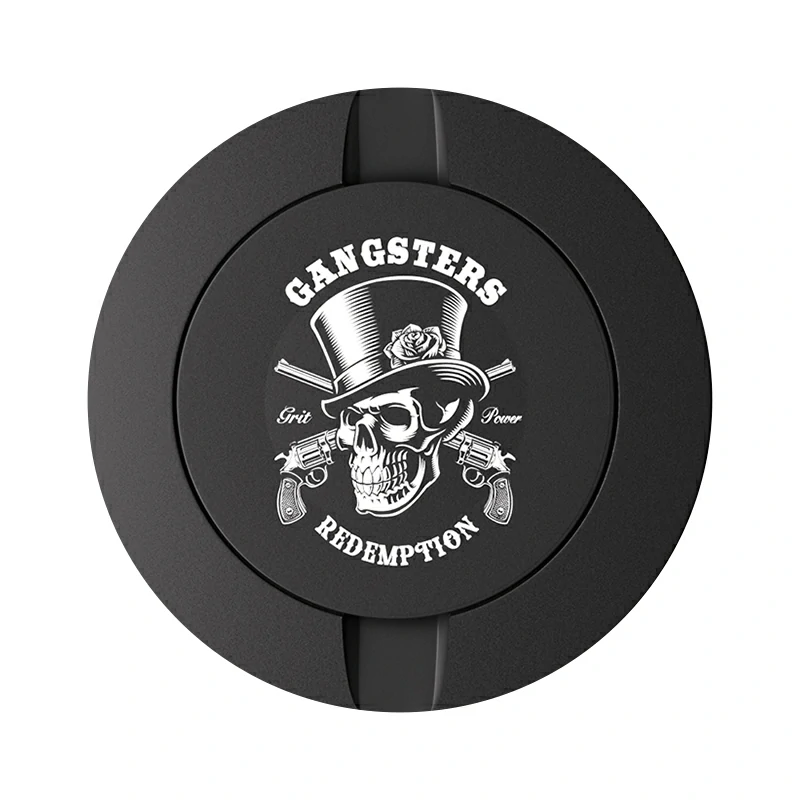Gangsters Design Black Metal Two-Tie Container Cans